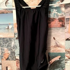 speedo black race suit